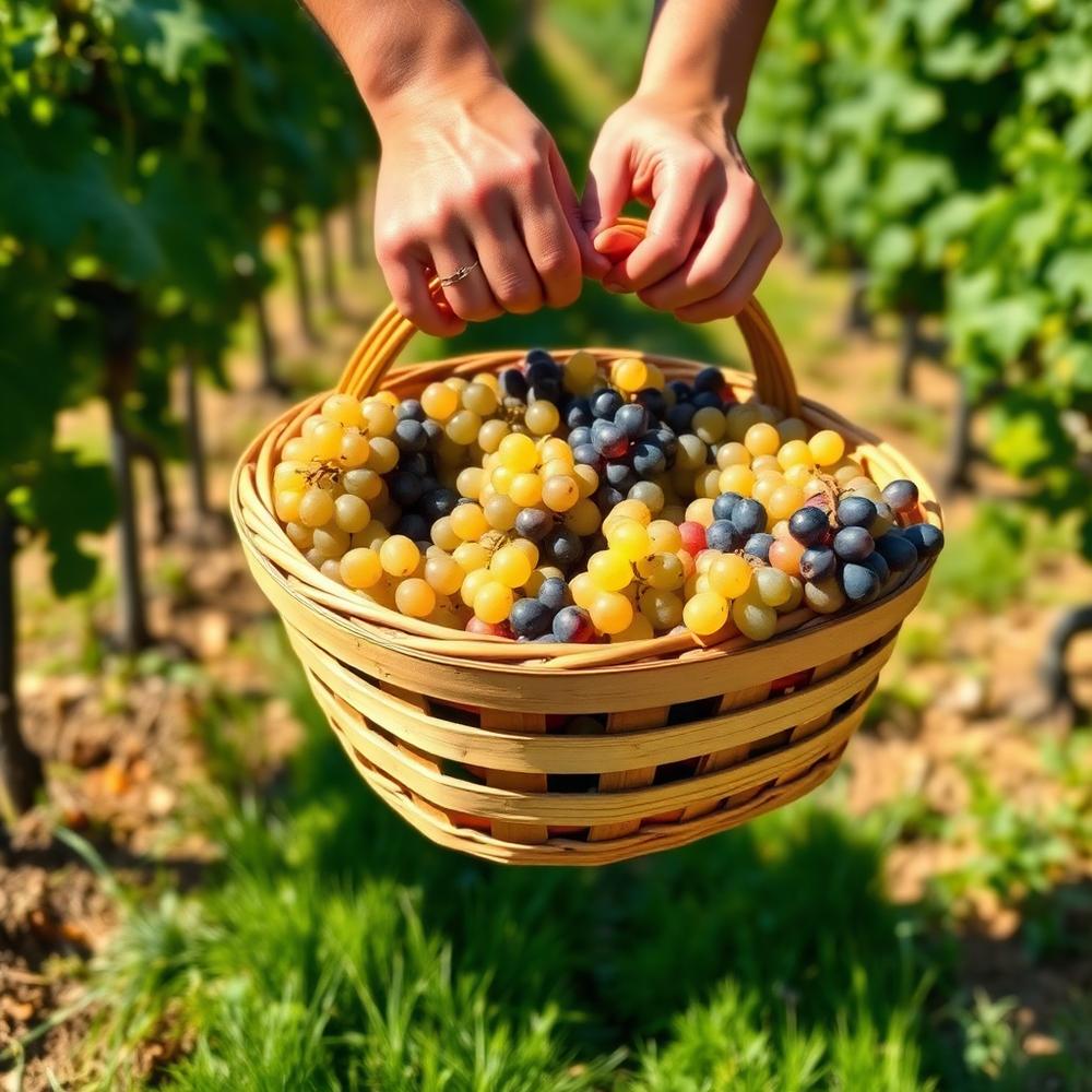 Basket of grapes